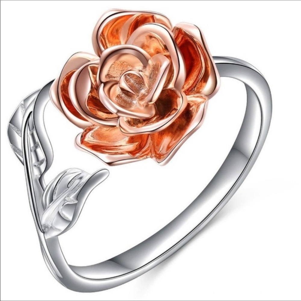 18k & SILVER&ROSE GOLD WRAP RING - Picture 2 of 5